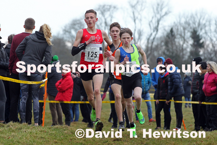 Boys under-15s Northern Cross Country Champs., Camp Hill Estate, Kirklington.  Photo: David T. Hewitson/Sports for All Pics